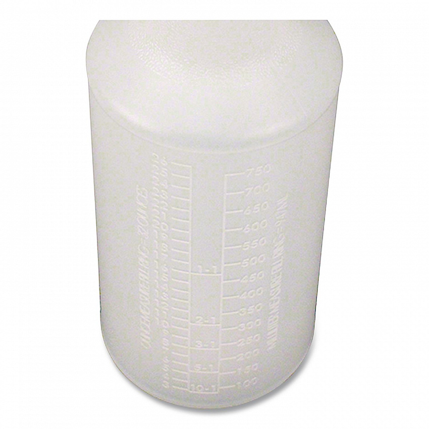 Plastic Bottles with Graduations, 32 oz, Natural (5032WG24)