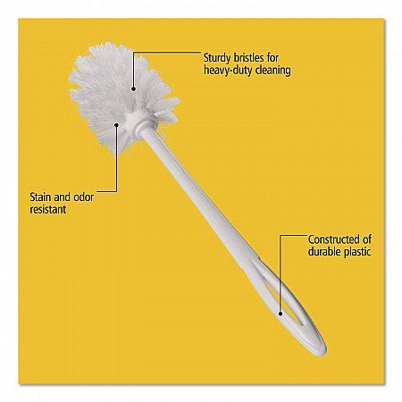 Commercial-Grade Toilet Bowl Brush, 10