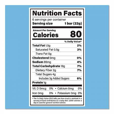 Crispy Treat, Vanilla, 0.78 oz Bars, 5 Bars/Pack, 3 Packs/Carton (60004176)
