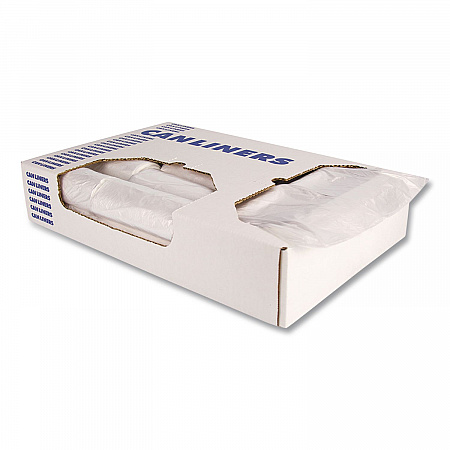 High-Density Waste Can Liners, 10 gal, 6 mic, 24