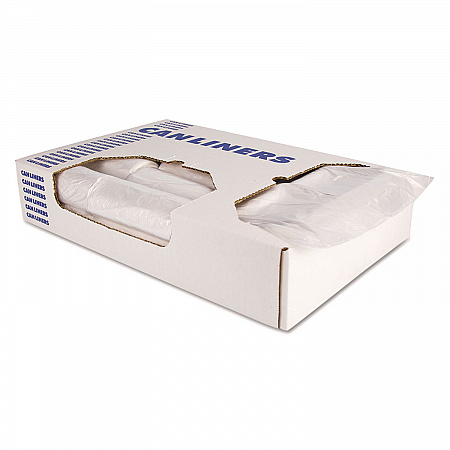 High-Density Waste Can Liners, 16 gal, 12 mic, 24