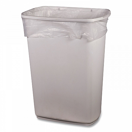 High-Density Waste Can Liners, 16 gal, 12 mic, 24
