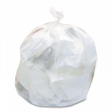 High-Density Waste Can Liners, 30 gal, 16 mic, 30" x 37", Natural, 25 Bags/Roll, 20 Rolls/Carton (Z6037XNR01)