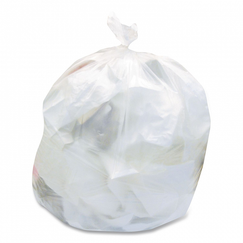 High-Density Waste Can Liners, 56 gal, 16 mic, 43" x 48", Natural, 200/Carton (Z8648VNR01)