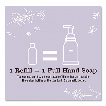 Clean Day Concentrated Foaming Hand Soap Dispenser Refill, Lavender Scent, 2 oz Bottle, 2/Pack (355611)
