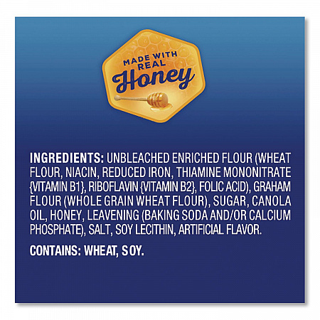 Honey Maid Lil' Squares Graham Crackers, Honey, 1.06 Oz Bag, 72/carton (001932000166)