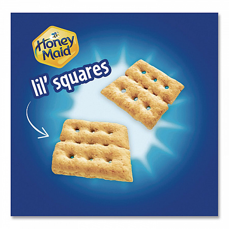 Honey Maid Lil' Squares Graham Crackers, Honey, 1.06 Oz Bag, 72/carton (001932000166)