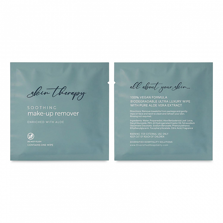 Luxury Wipe, Individually Wrapped, 1-Ply, 9.25 x 6, Fresh Aloe, White, 500/Carton (002164)