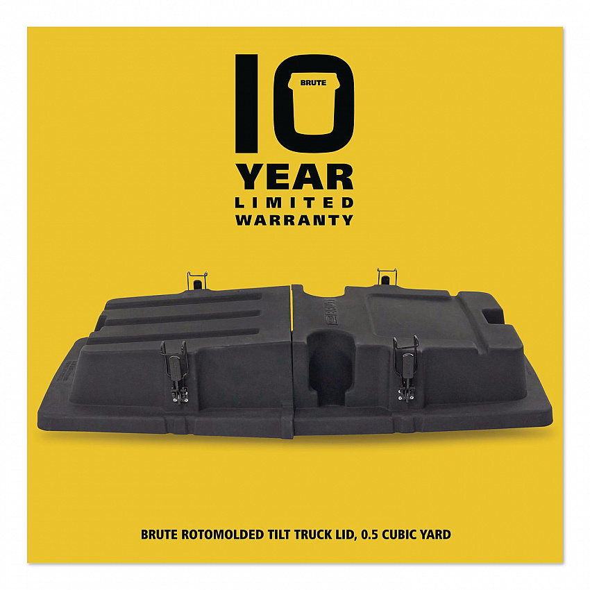 BRUTE Rotomolded Tilt Truck Lid, 28.85 x 57.10 x 9.7, Black (2221456)
