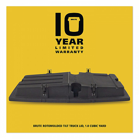 BRUTE Rotomolded Tilt Truck Lid, 35.01 x 70.7 x 9.5, Black (2221457)