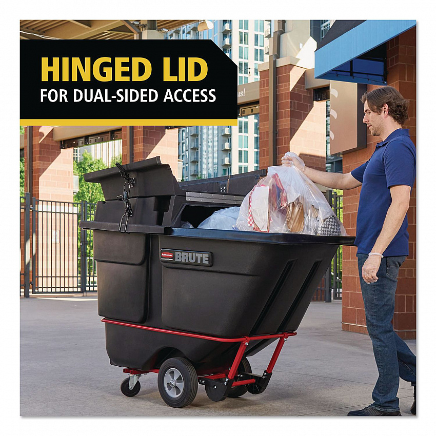 BRUTE Rotomolded Tilt Truck Lid, 35.01 x 70.7 x 9.5, Black (2221457)