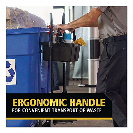 BRUTE Ergonomic Rotomolded Tilt Truck Handle and Caddy, 25.45 x 12.82 x 15, Black (2221459)