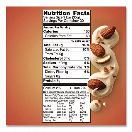Granola Bars, Sweet and Salty Almond, 1.2 oz Pouch, 36/Box (GEM10413)