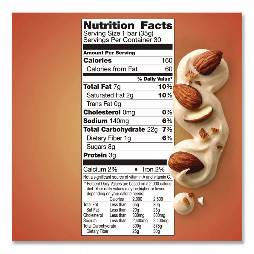 Granola Bars, Sweet and Salty Almond, 1.2 oz Pouch, 36/Box (GEM10413)