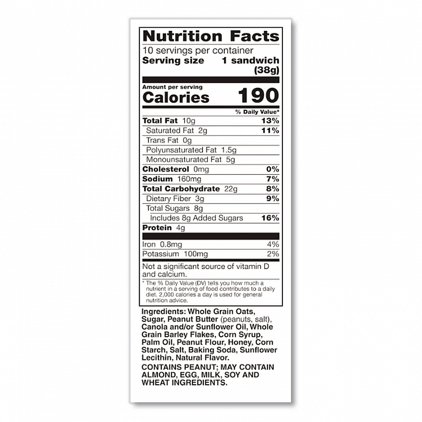 Biscuits, Honey with Peanut Butter, 1.35 oz Pouch, 16/Box (GEM47878)