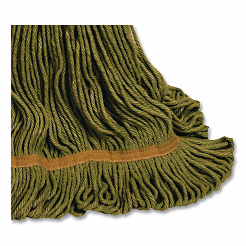 1400 Series Mop Head, Cotton/Rayon/Synthetic Blend, Medium, 5" Headband, Green (1400MGR)