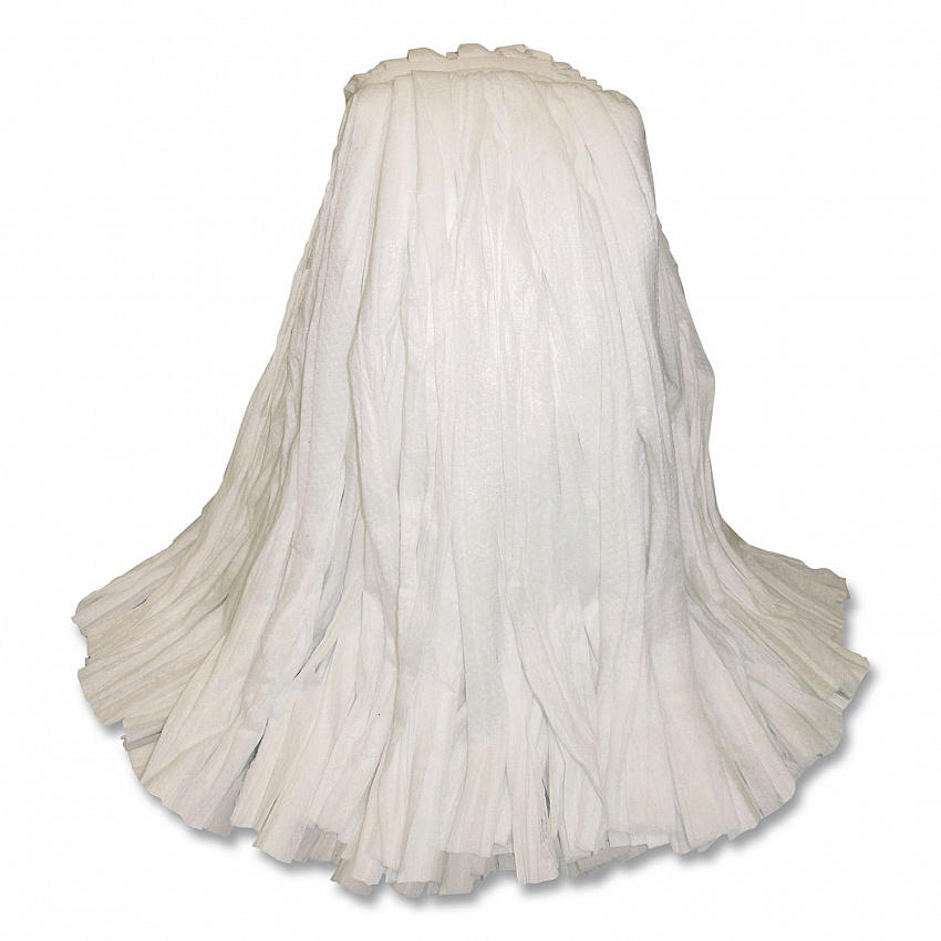 Edge Non-Woven Wet Mop Head, Rayon, #16, 1.5" Headband, White (BW816)