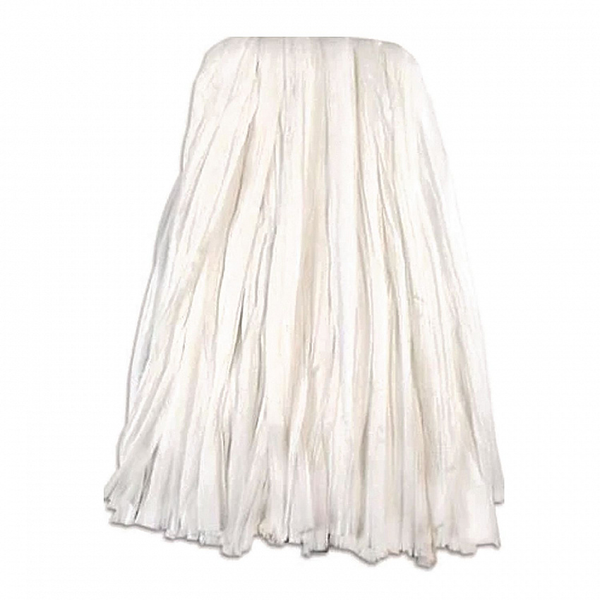 Edge Non-Woven Wet Mop Head, Rayon, #16, 1.5" Headband, White (BW816)