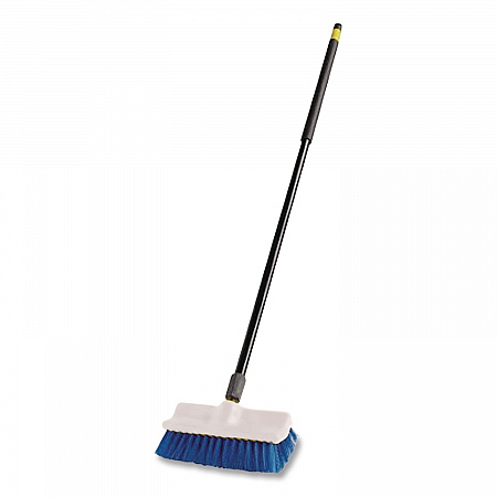 Synthetic Fiber Scrub Brush, Blue Synthetic Bristles, 10