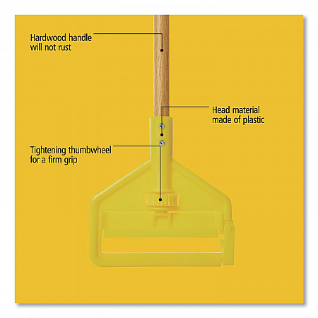 Invader Side-Gate Wood Wet-Mop Handle, 60