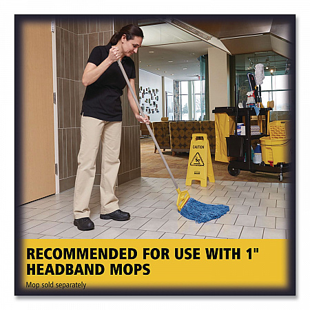 Invader Fiberglass Side-Gate Wet-Mop Handle, 54