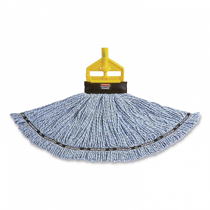 Invader Fiberglass Side-Gate Wet-Mop Handle, 60", Gray/Yellow (H146)