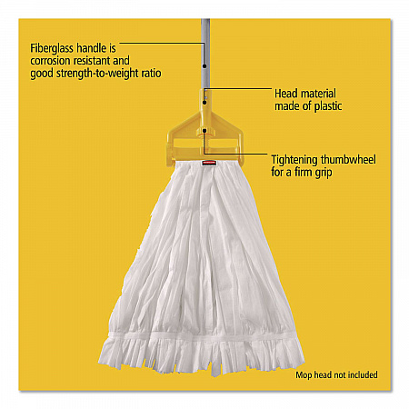 Invader Fiberglass Side-Gate Wet-Mop Handle, 60