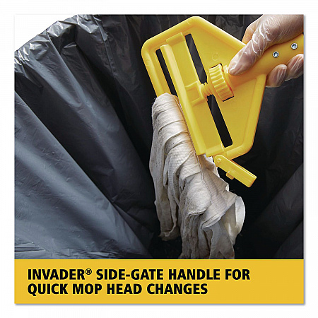 Invader Fiberglass Side-Gate Wet-Mop Handle, 60