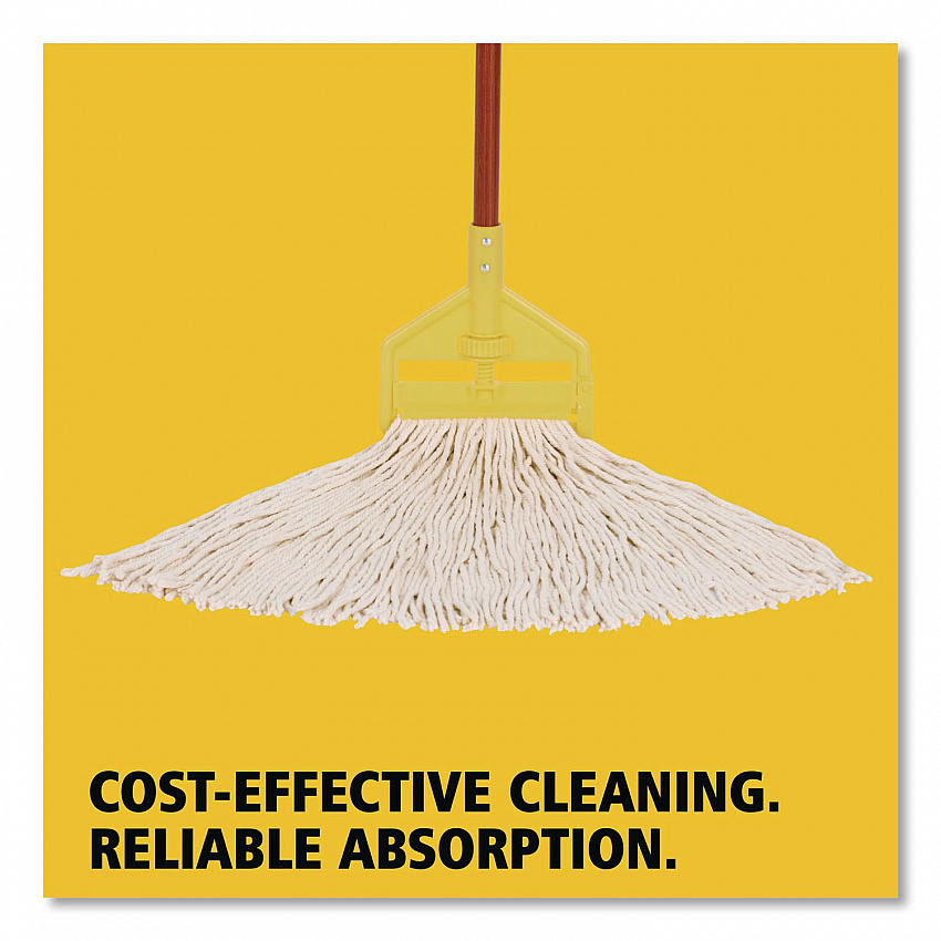 Value Pro Mop Head, Cotton, Large, White (FGV11800WH00)