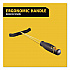 Maximizer Push-to-Center Broom, 36 x 58.13, Polypropylene Bristles, Steel Handle, Yellow/Black (2018728)