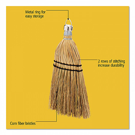 Corn Whisk Broom, Corn Bristles, 12.2