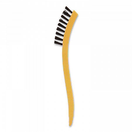 Synthetic-Fill Tile and Grout Brush, Black Plastic Bristles, 2.5