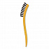 Synthetic-Fill Tile and Grout Brush, Black Plastic Bristles, 2.5