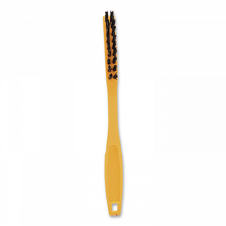 Synthetic-Fill Tile and Grout Brush, Black Plastic Bristles, 2.5