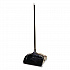 Lobby Pro Upright Dustpan with Wheels, 12.5 x 37,  27.5