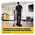 Lobby Pro Upright Dustpan with Wheels, 12.5 x 37,  27.5