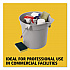 BRUTE Round Utility Pail, 10 qt, Plastic, Gray, 10.5