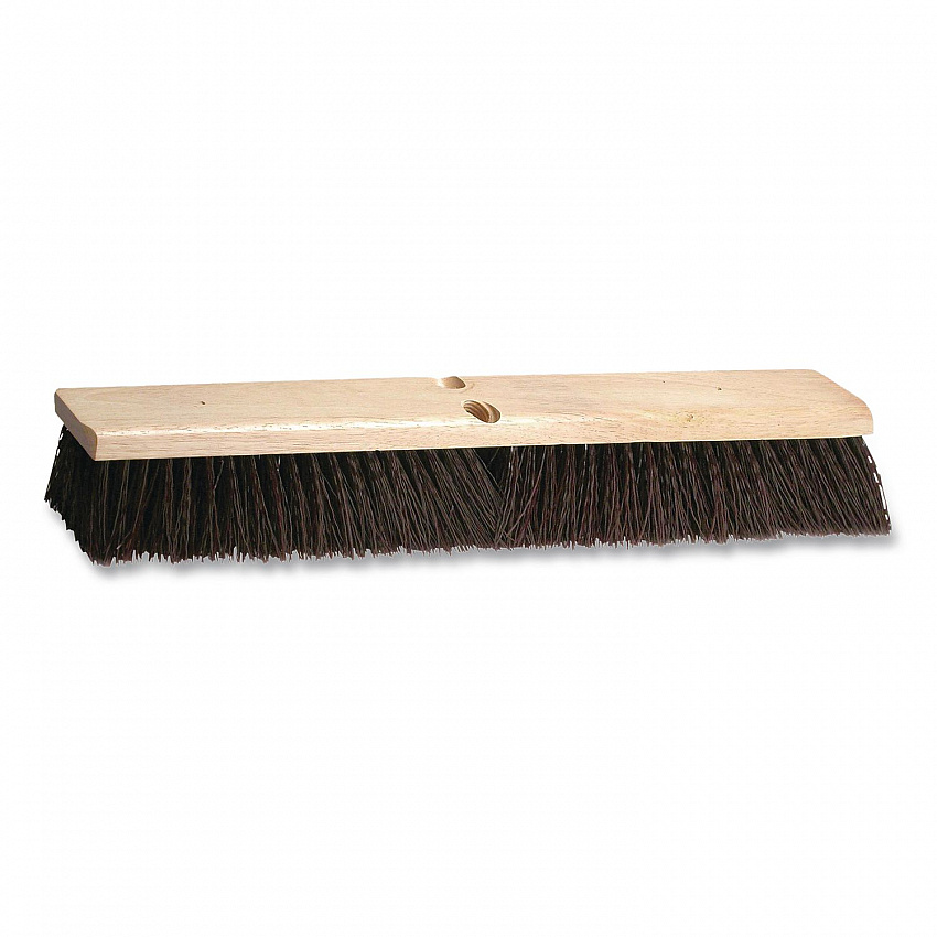Polypropylene Push Broom Head, 3" Maroon Polypropylene Bristles, 24" Brush (MP24)