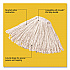 Non-Launderable Premium Cut-End Cotton Wet Mop Head, 16 oz, White, 1
