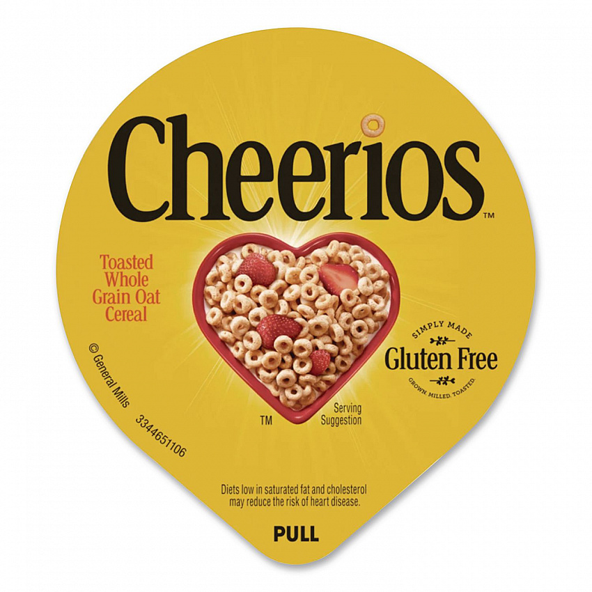 Cheerios Breakfast Cereal, Single-Serve 1.3 oz Cup, 6/Pack (SN13896)