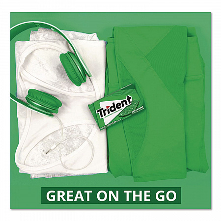 Sugar-Free Gum, Spearmint, 14 Sticks/Pack, 12 Packs/Box (MOZ01106)