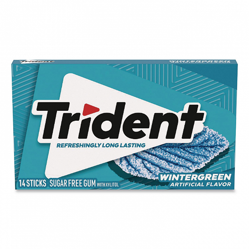 Sugar-Free Gum, Wintergreen, 14 Sticks/Pack, 12 Packs/Carton (30400058)