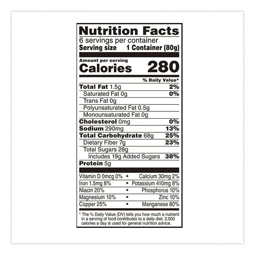 Breakfast Cereal, Raisin Bran Crunch, Single-Serve 2.8 Oz Cup, 6/box (01474)