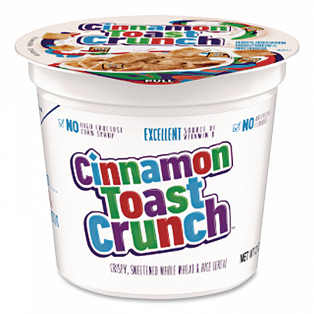 Cinnamon Toast Crunch Cereal, Single-Serve 2 oz Cup, 6/Box (SN13897)