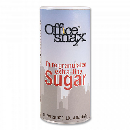Sugar Canister, 20 oz Reclosable Canister, 24/Carton (00019CT)