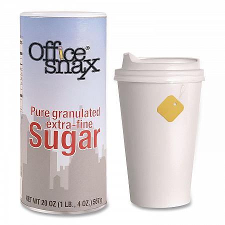 Sugar Canister, 20 oz Reclosable Canister, 24/Carton (00019CT)
