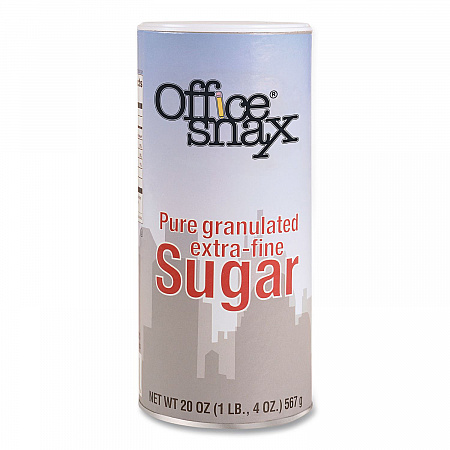 Sugar Canister, 20 oz Reclosable Canister, 3/Pack (00019G)