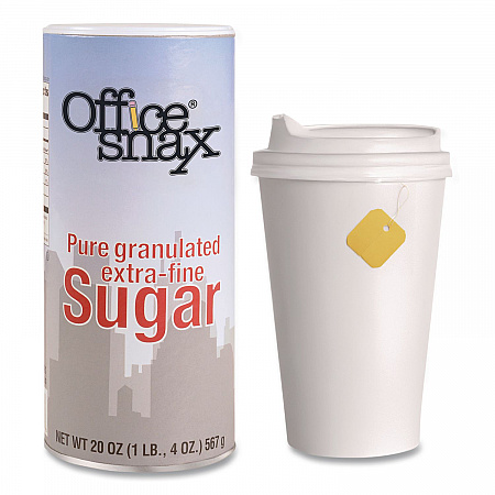 Sugar Canister, 20 oz Reclosable Canister, 3/Pack (00019G)