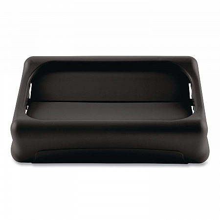 Swing Top Lid for Slim Jim Waste Containers, 11.38w x 20.5d x 5h, Black (267360BK)