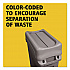 Swing Lid for Slim Jim Waste Container, Gray (267360GY)